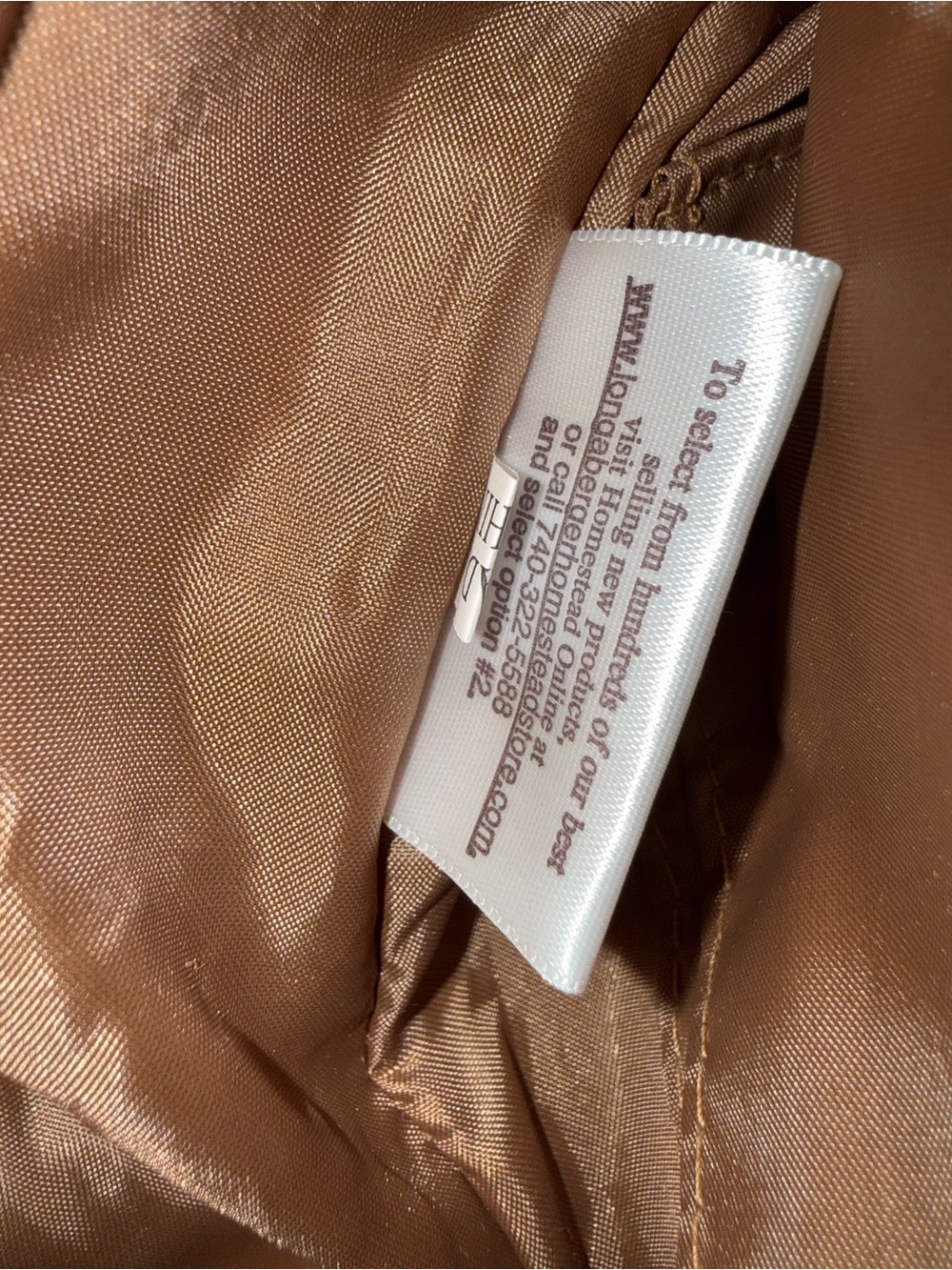 Longaberger Homestead Legacy Striped Canvas Tote Bag Brown Trim Pastel Shoulder - Picture 4 of 15